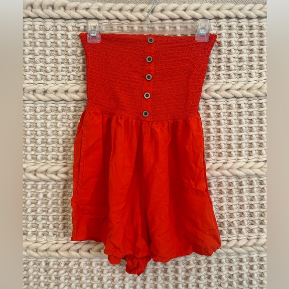 GARAGE Small Orange Jumpsuit / Romper - Picture 3 of 4